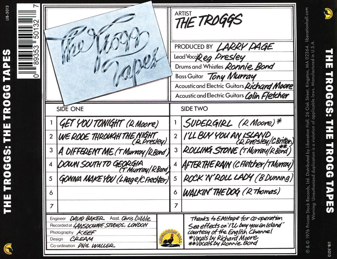 Troggs Tapes cover art