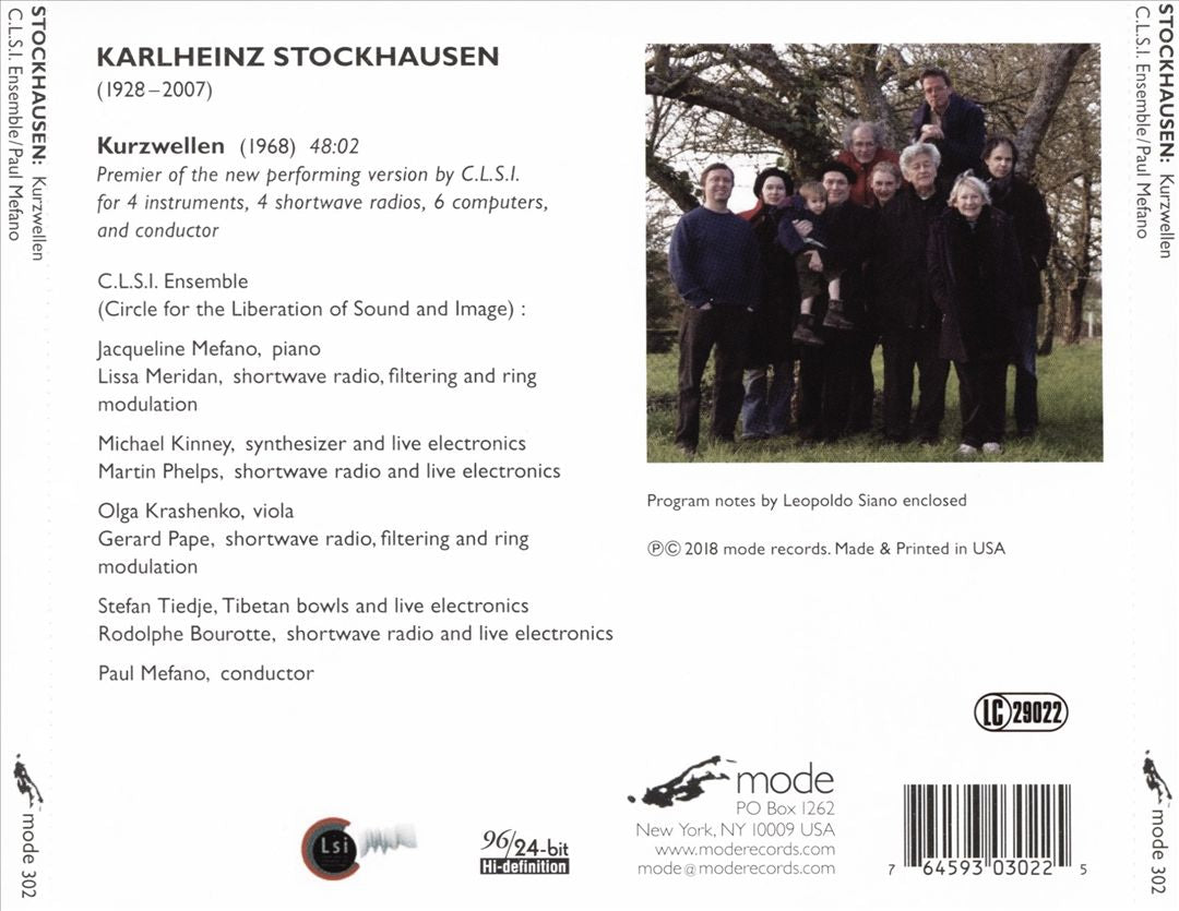Stockhausen: Kurzwellen cover art