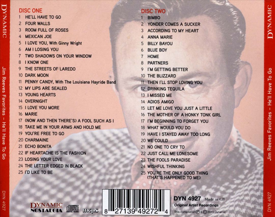 He'll Have to Go: Jim Reeves Favorites cover art