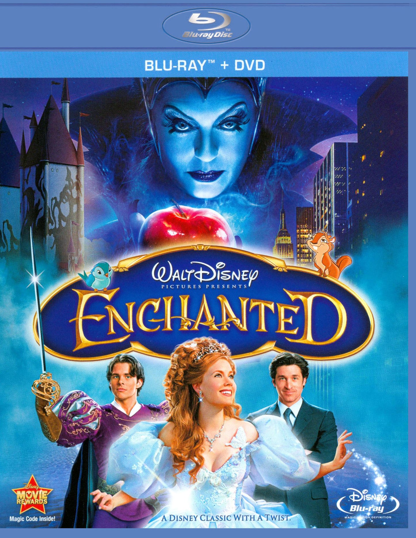 Enchanted [WS] [2 Discs] [Blu-ray/DVD] cover art