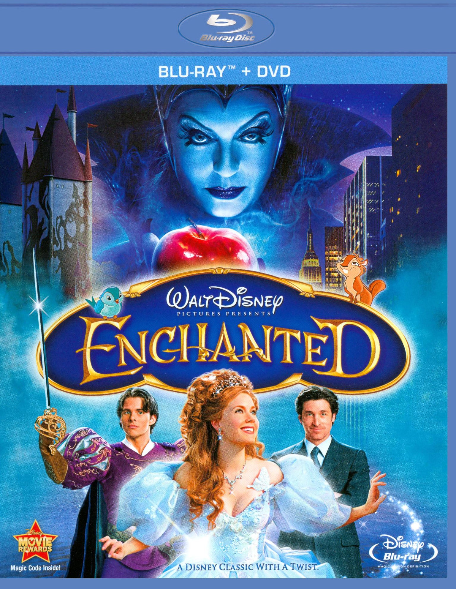 Enchanted [WS] [2 Discs] [Blu-ray/DVD] cover art