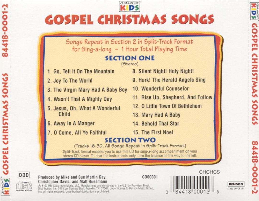 Gospel Christmas Songs cover art