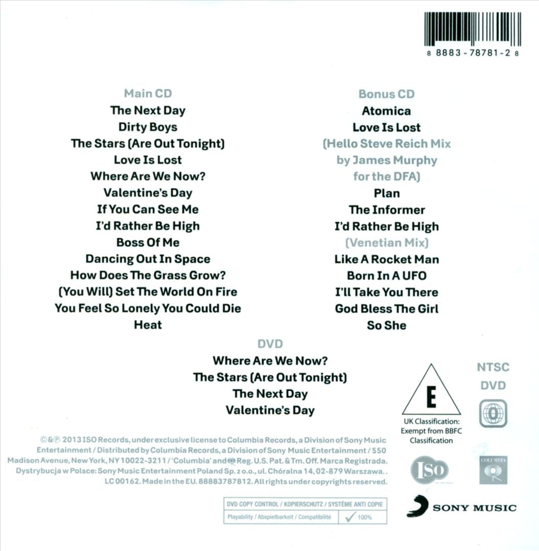 The Next Day [2CD+DVD] cover art