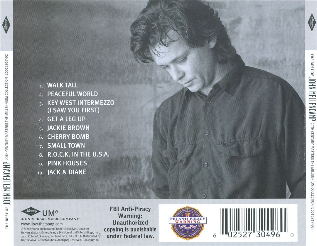 20th Century Masters: The Best of John Mellencamp cover art