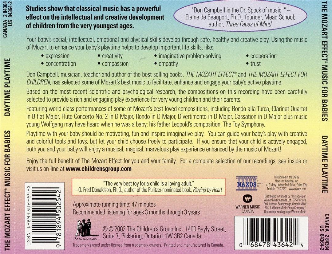 The Mozart Effect - Music for Babies, Vol. 3: Daytime Playtime cover art