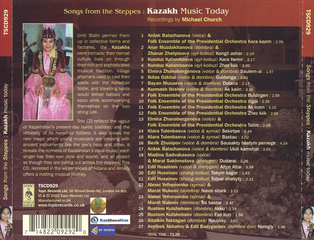 Songs from the Steppes: Kazakh Music Today cover art