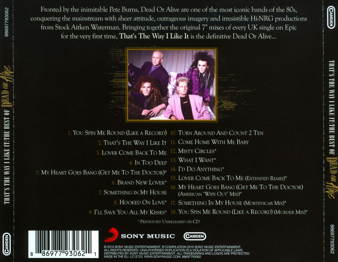 That's the Way I Like It: The Best of Dead or Alive cover art