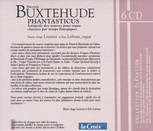 Dietrich Buxtehude: Phantasticus - Intégrale des oeuvres pour orgue cover art