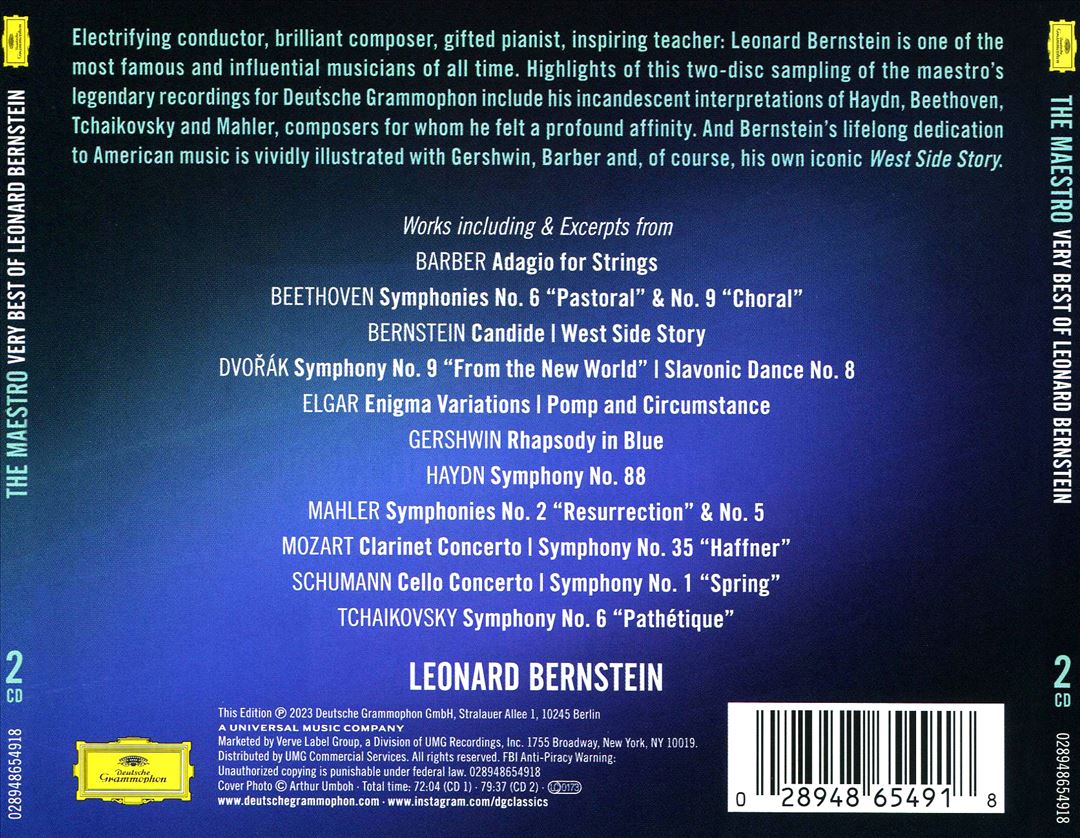 Maestro: The Very Best of Leonard Bernstein cover art