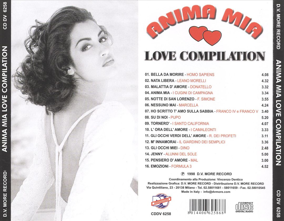 Anima Mia: Love Compilation cover art