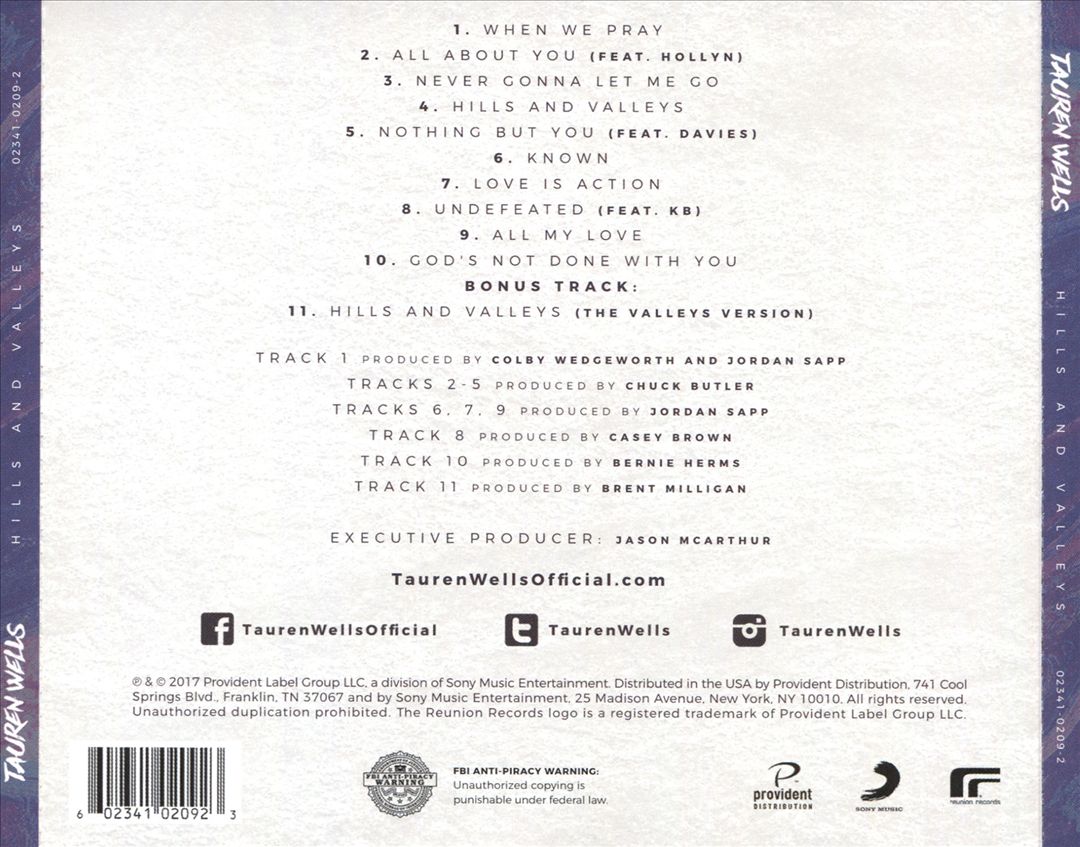Hills and Valleys cover art