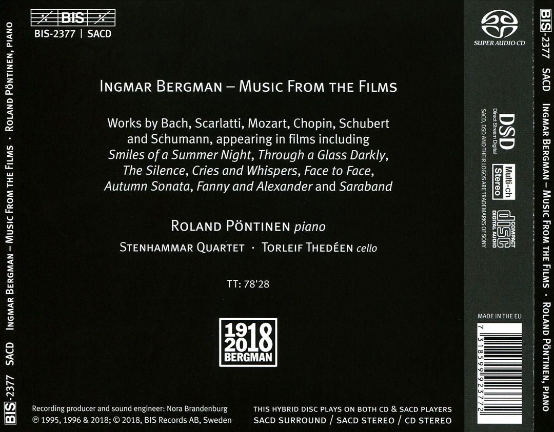 Ingmar Bergman: Music from the Films cover art