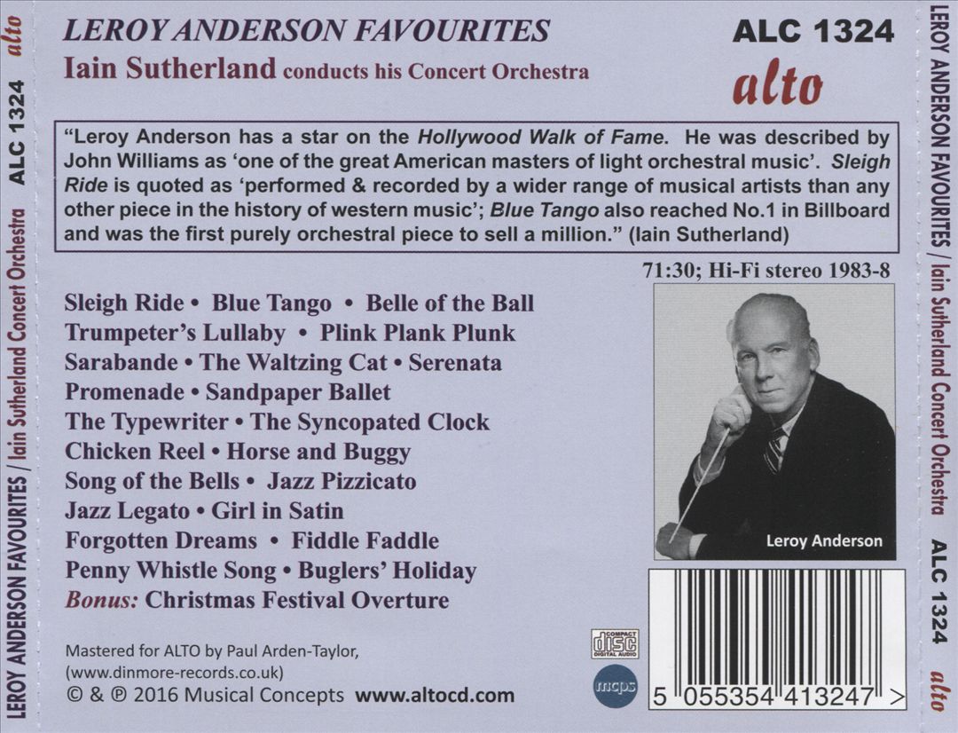 Blue Tango: Very Best of Leroy Anderson Light Classics cover art