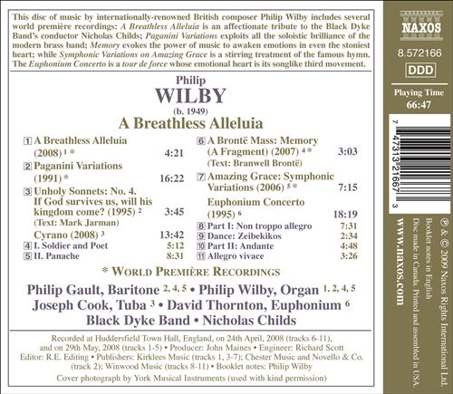 Philip Wilby: A Breathless Alleluia cover art