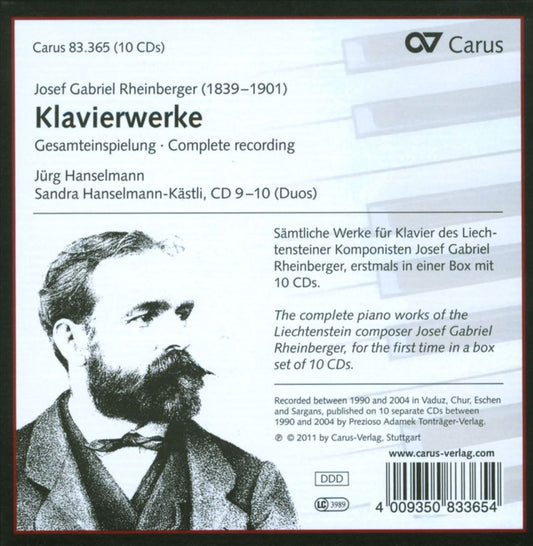 Josef Gabriel Rheinberger: Klavierwerke cover art