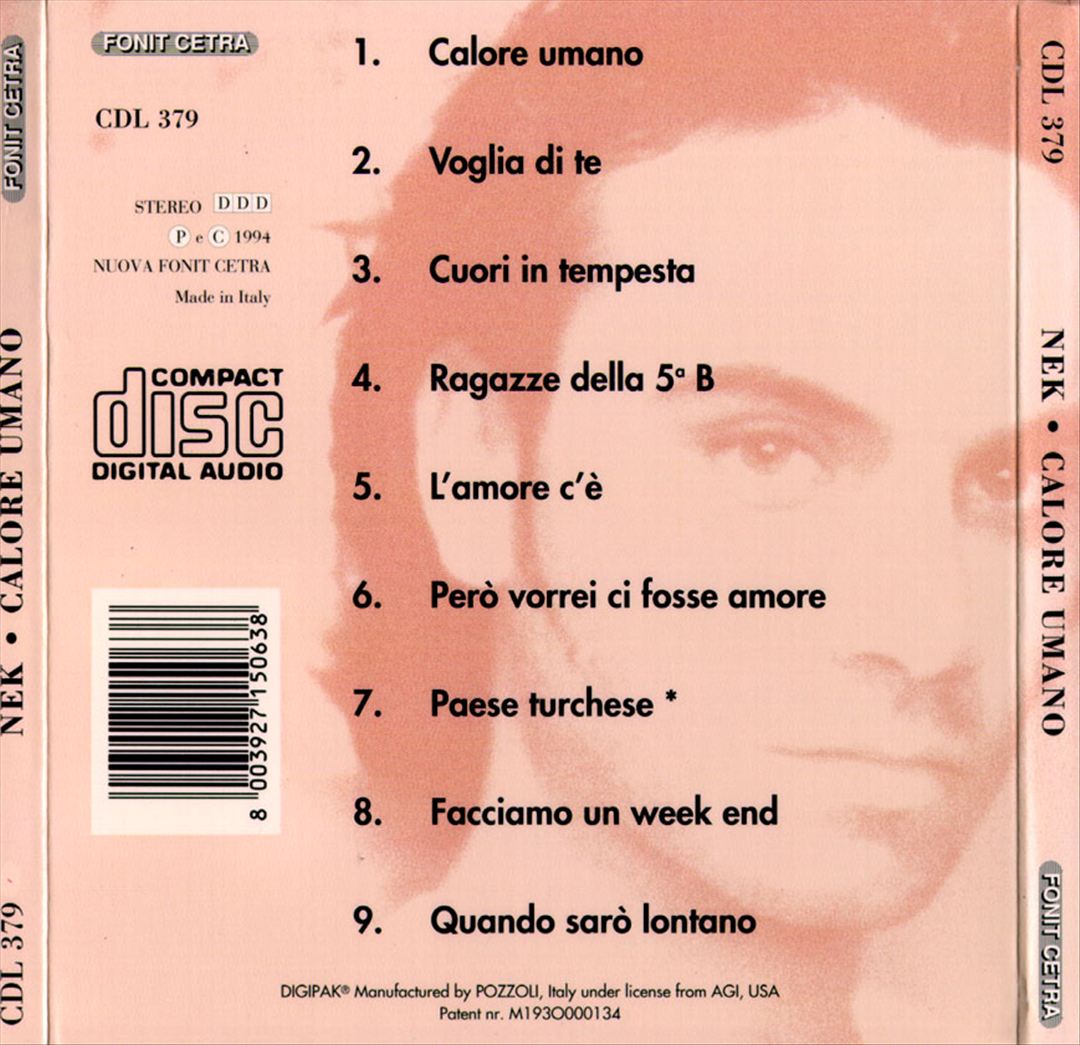 Calore Umano cover art