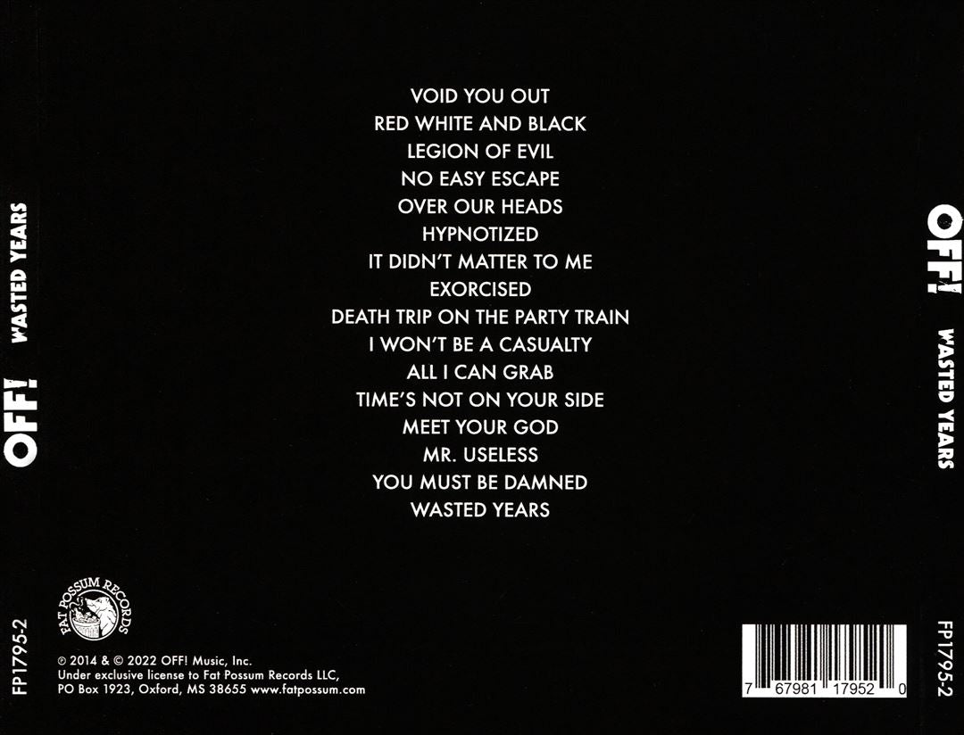 Wasted Years cover art