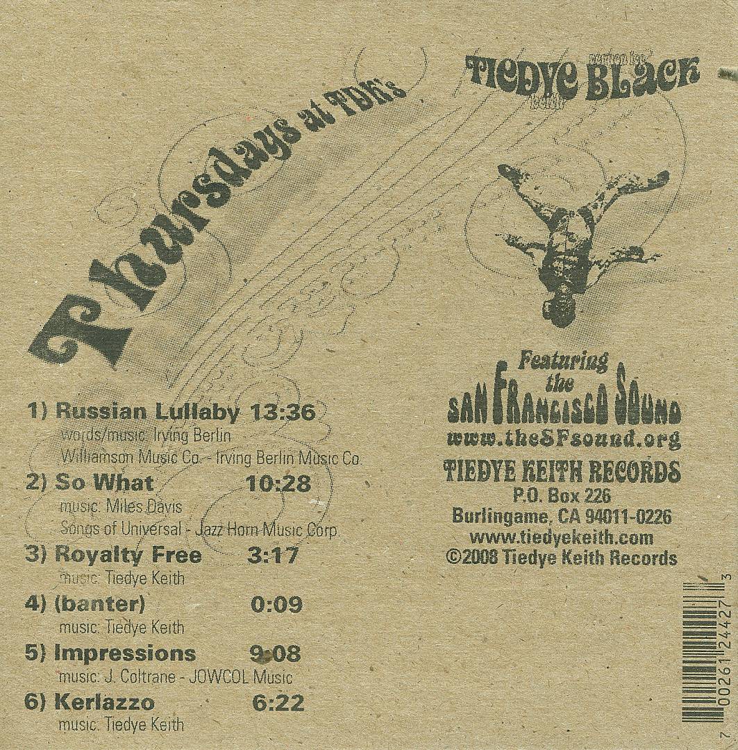 Thursday's at TDK's cover art