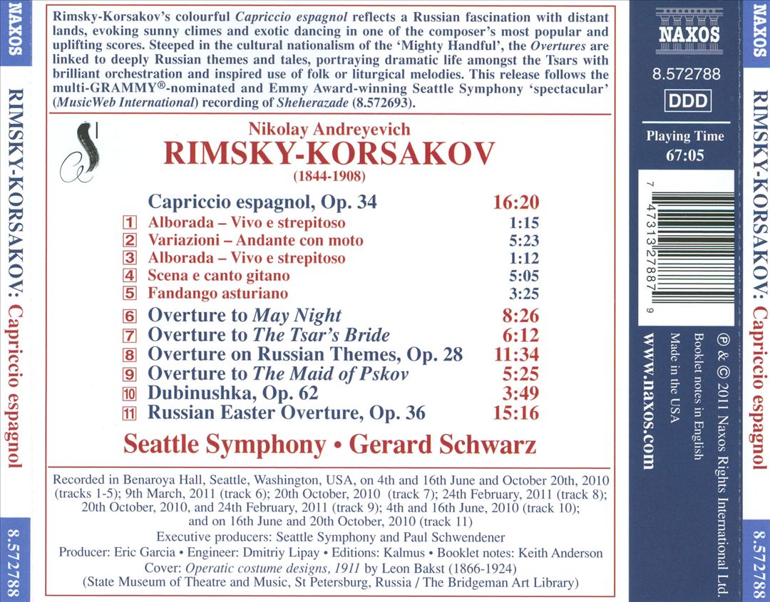 Rimsky-Korsakov: Capriccio espagnol cover art