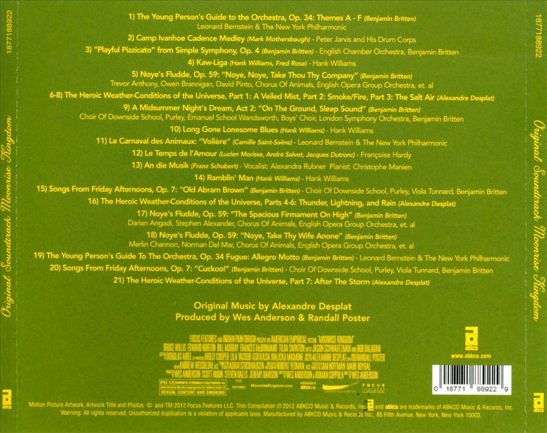 Moonrise Kingdom [Original Soundtrack] cover art