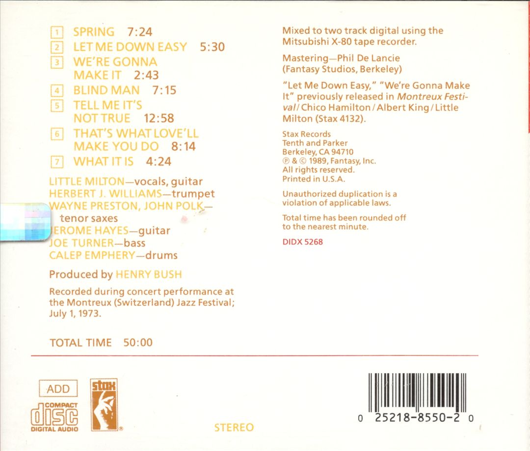 What It Is: Live at Montreux cover art