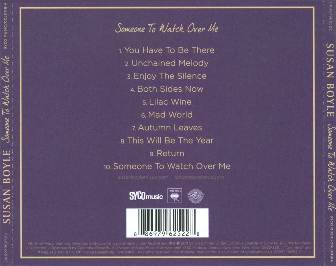 Someone to Watch Over Me cover art