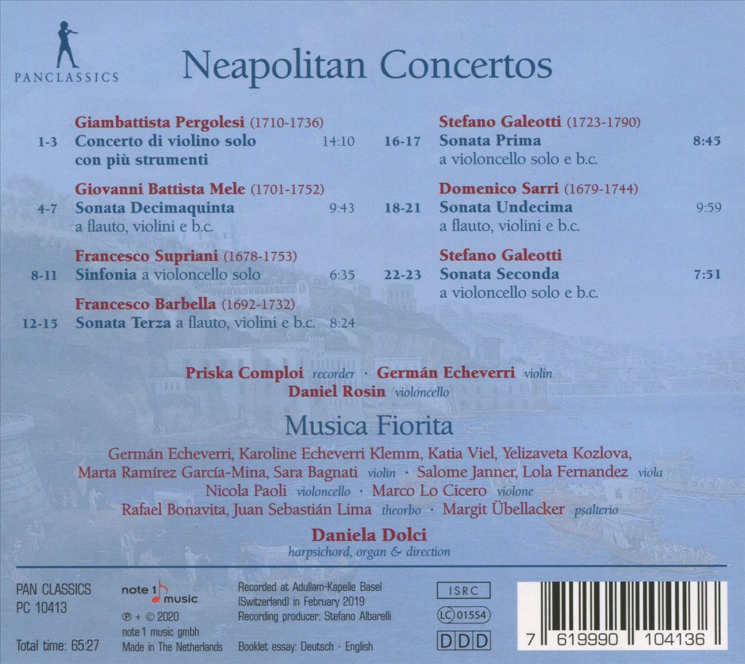 Neapolitan Concertos for Various Instruments cover art