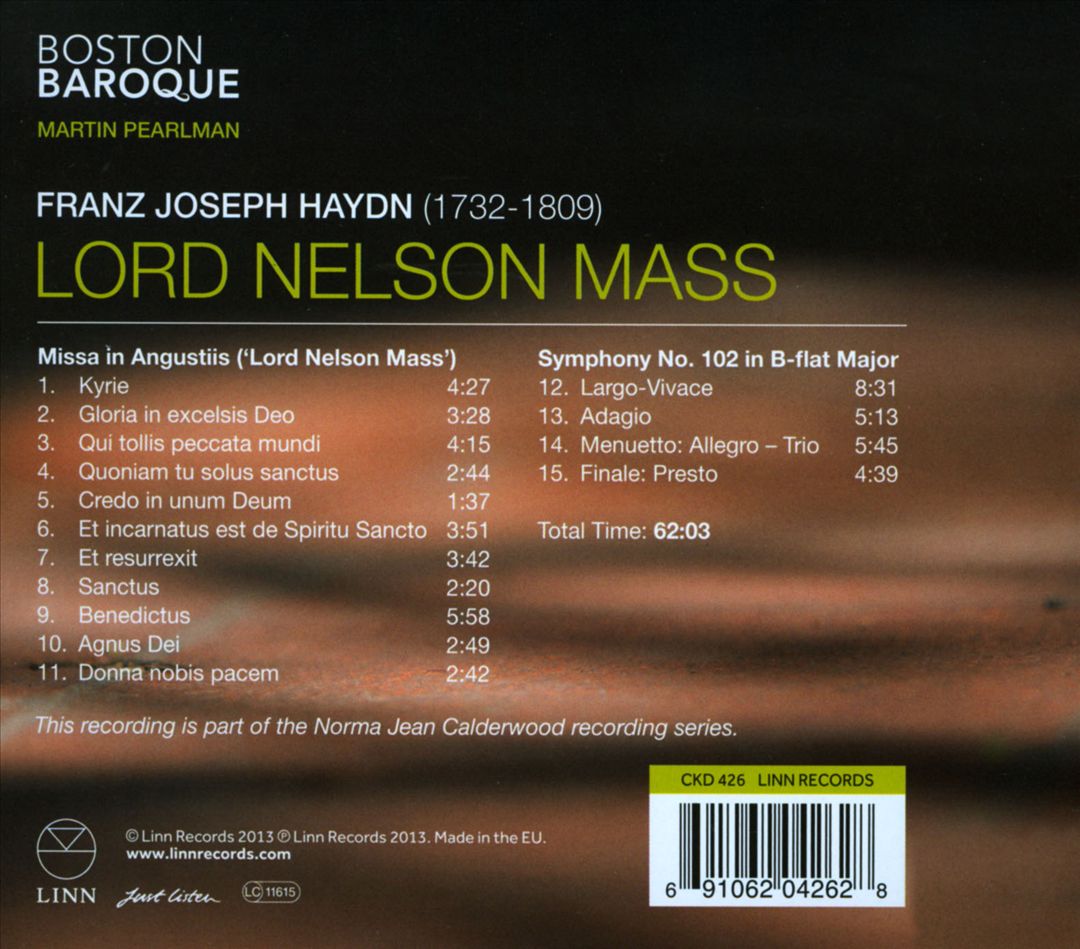 Haydn: Lord Nelson Mass cover art