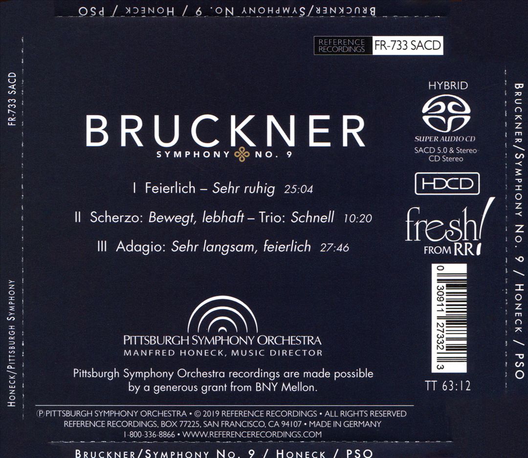Bruckner: Symphony No. 9 cover art