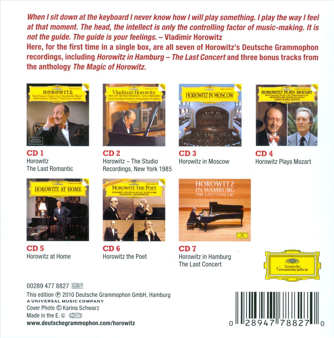 Vladimir Horowitz: Complete Recordings on Deutsche Grammophon cover art