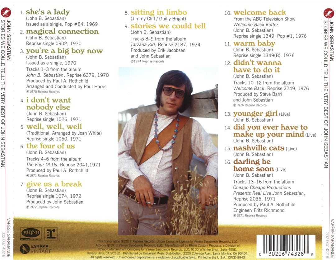 Stories We Could Tell: The Very Best of John Sebastian cover art