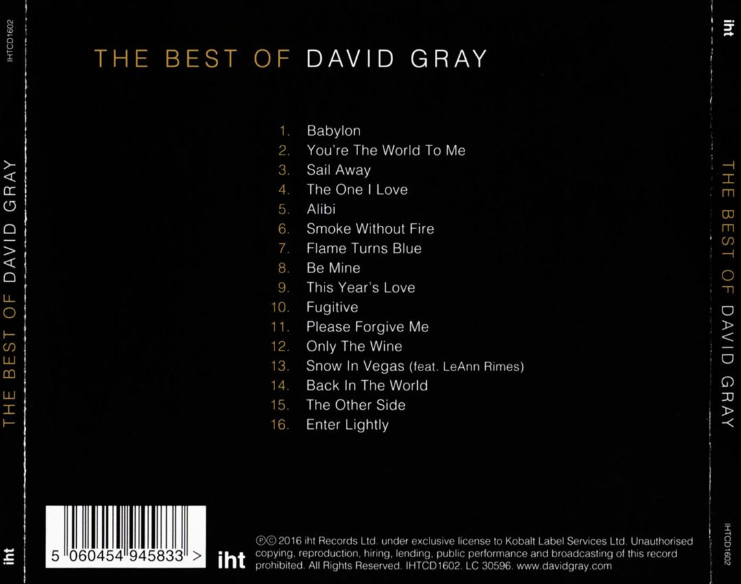 Best of David Gray cover art