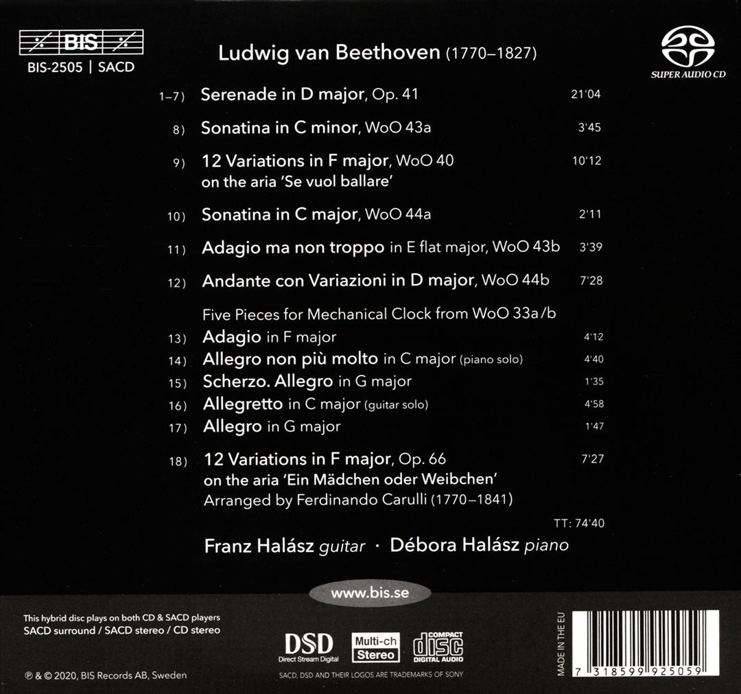 Beethoven: Works for Guitar & Piano cover art