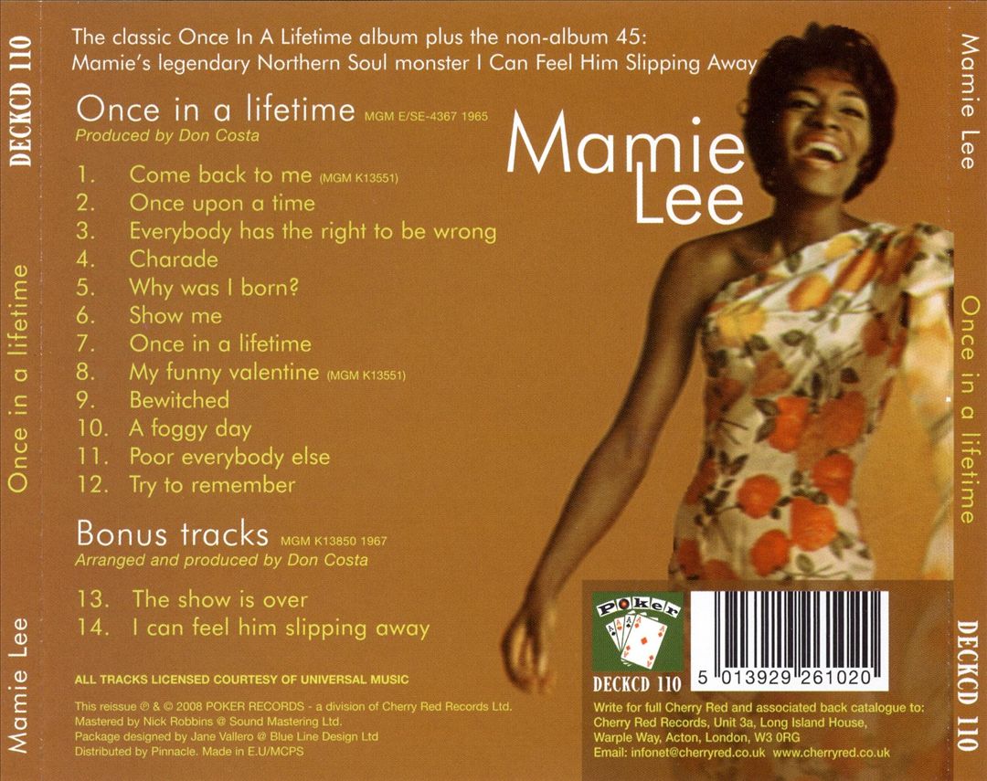Once in a Lifetime cover art