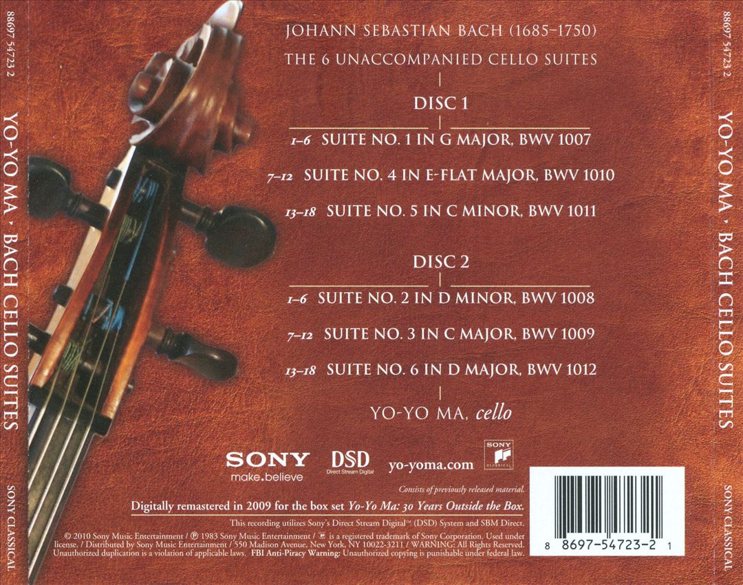 J.S. Bach: The 6 Unaccompanied Cello Suites Complete cover art