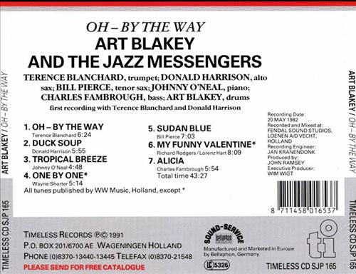 Oh, By the Way cover art