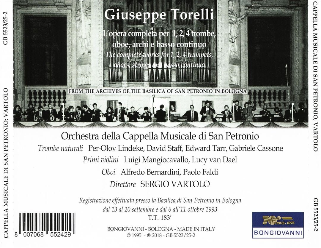 Giuseppe Torelli: L'Opera Completa per 1, 2, 4 Trombe e Orchestra cover art