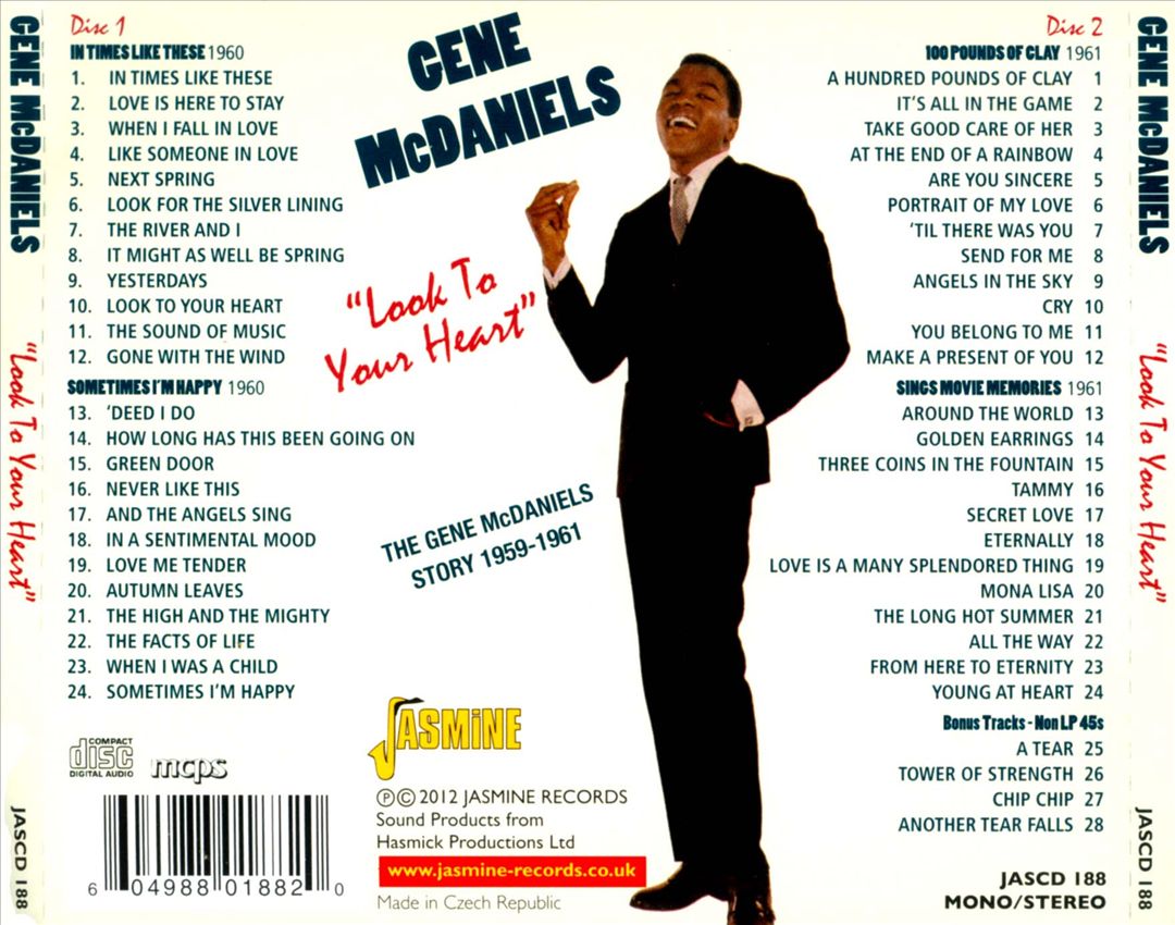 Look to Your Heart: The Gene McDaniels Story 1959-1961 cover art