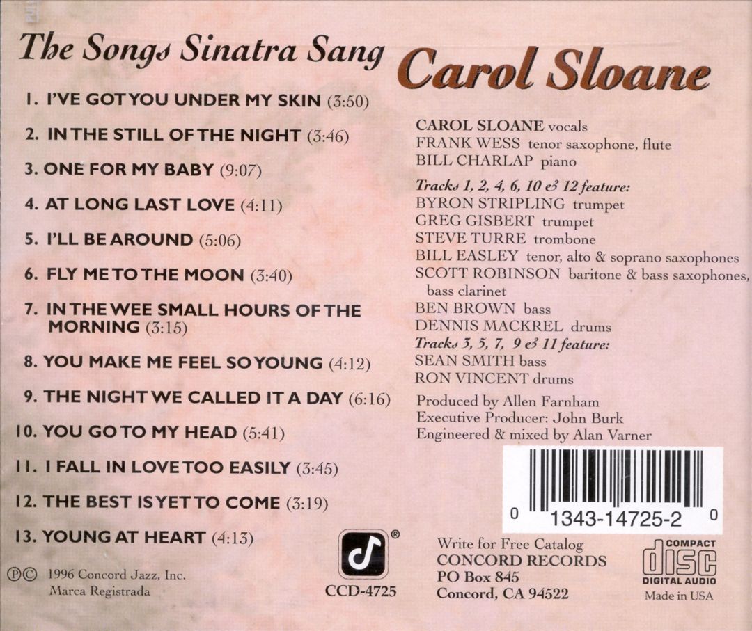 Songs Sinatra Sang cover art