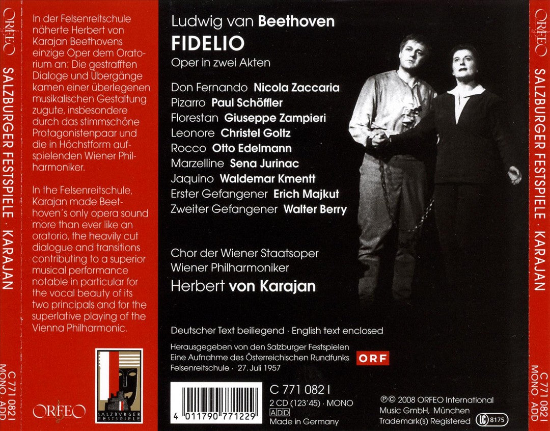 Beethoven: Fidelio [1957 Salzburg Festival] cover art
