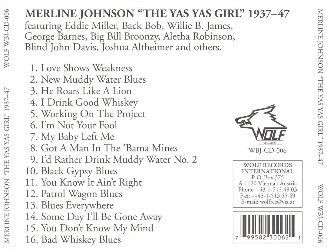 Yas Yas Girl  1937-1947 cover art
