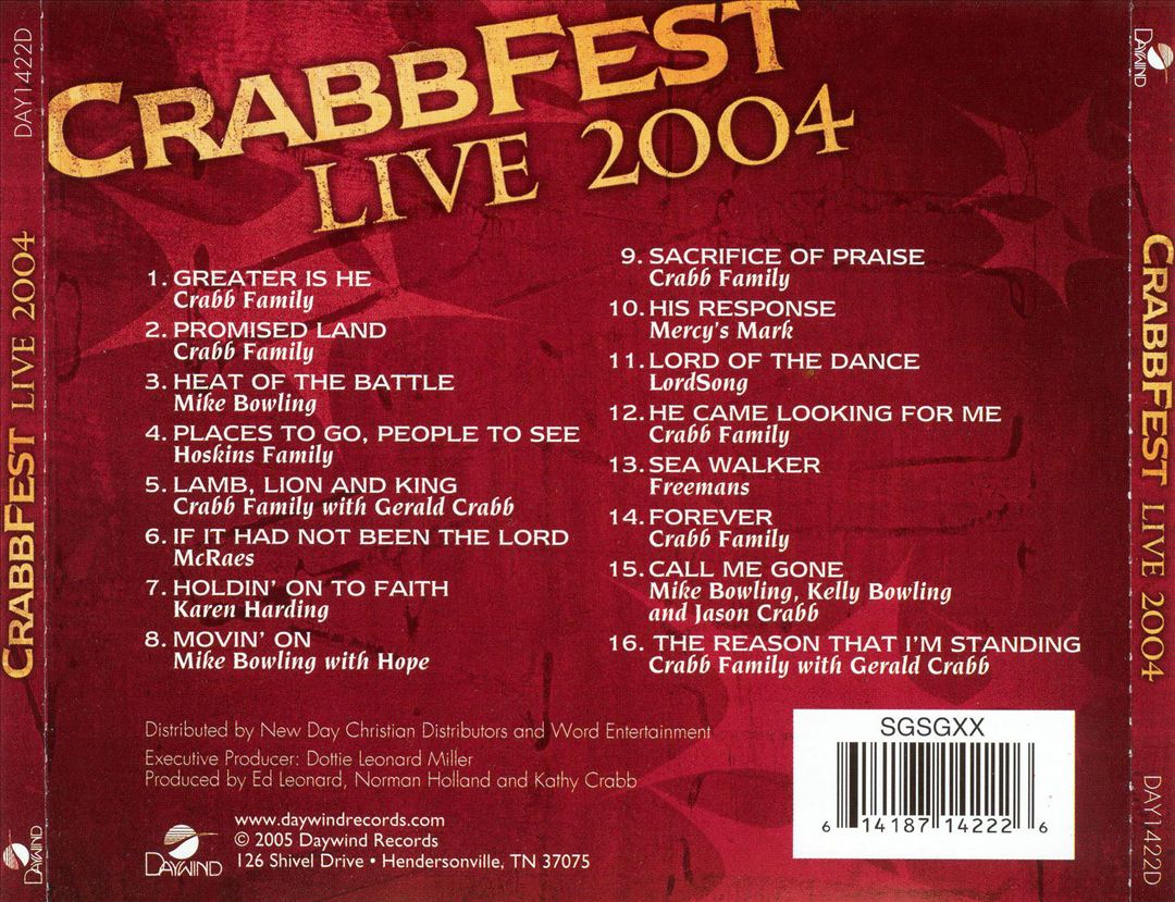 Crabb Fest 2004 cover art