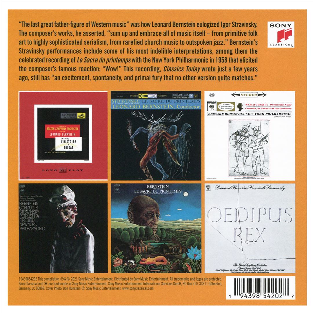 Bernstein Conducts Stravinsky [Sony] cover art
