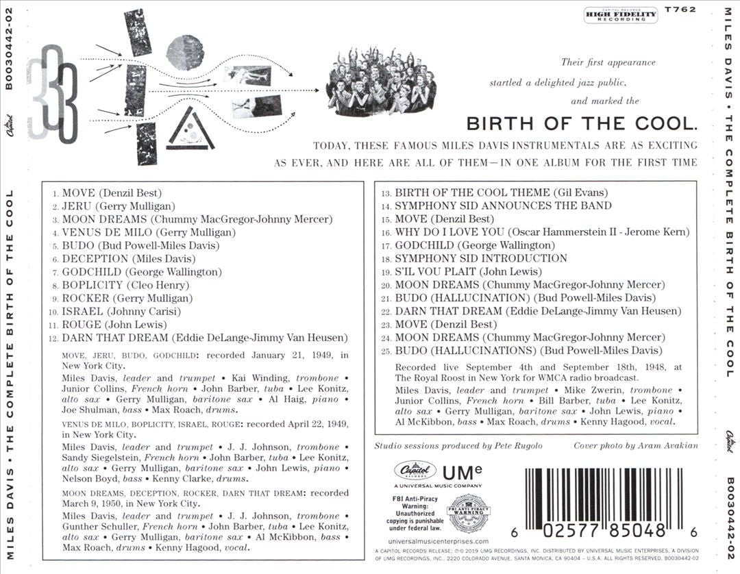 Complete Birth of the Cool [Blue Note] cover art