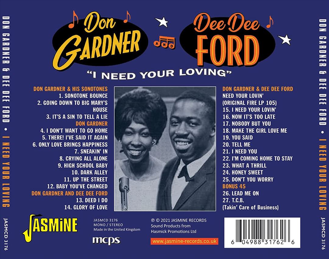 I Need Your Loving: 1954-1962 cover art