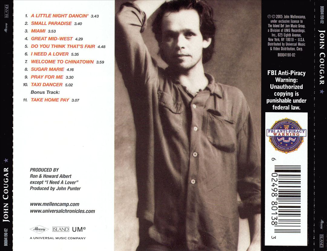 John Cougar [Bonus Tracks] cover art