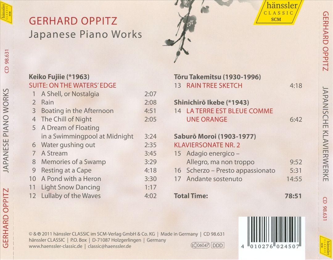 Japanese Piano Works cover art