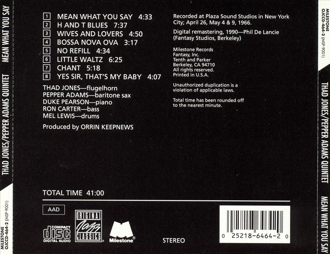 Mean What You Say cover art