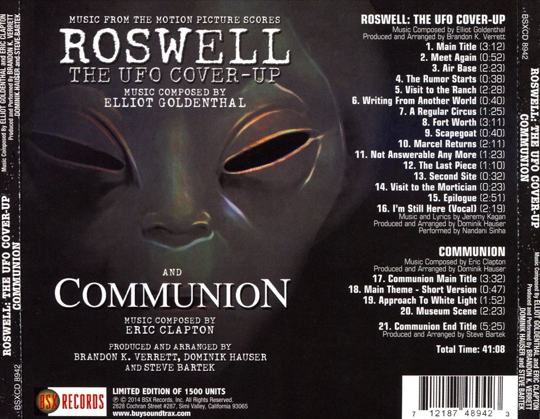 Roswell: The UFO Cover-Up; Communion [Original Soundtracks] cover art