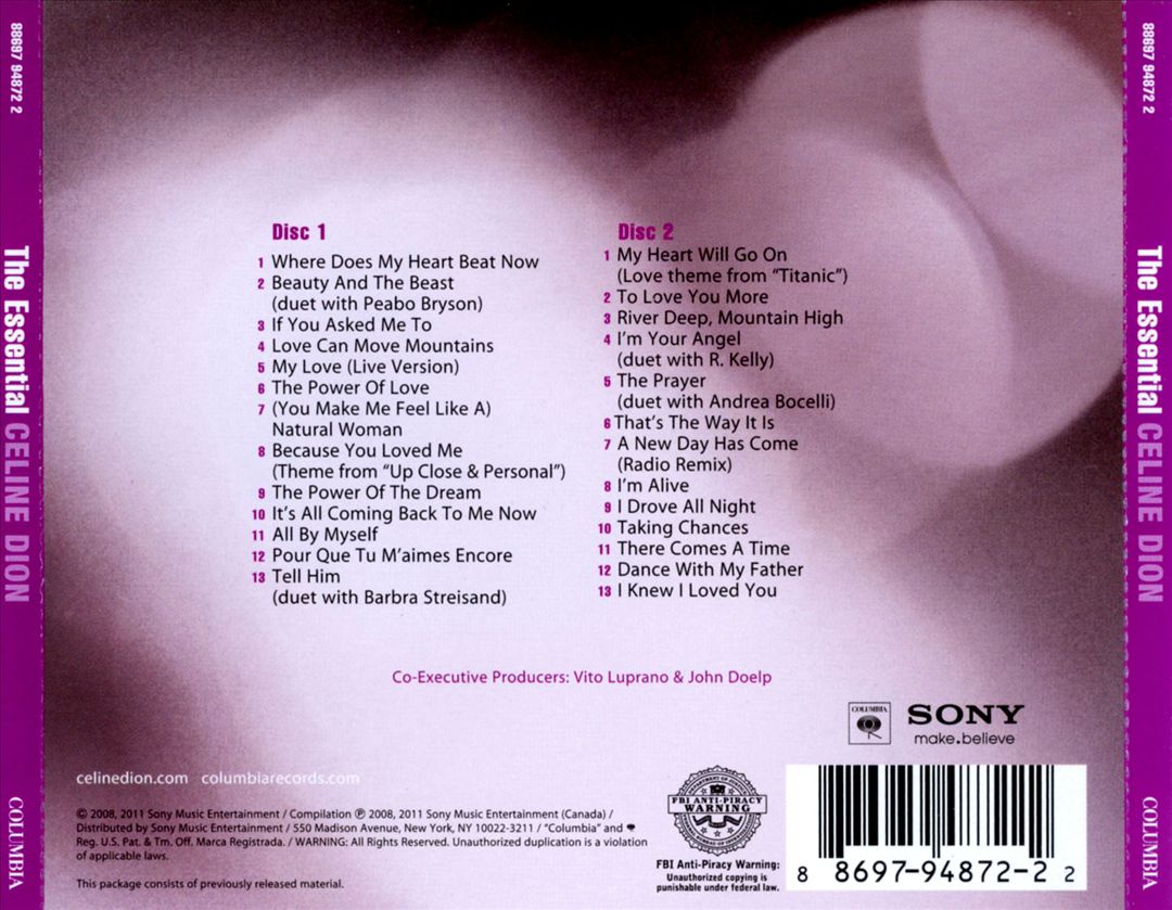 Essential Celine Dion cover art